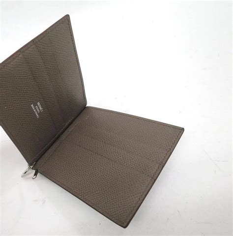 hermes organizer wallet|Hermes wallet with metal clip.